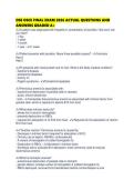 DSE OSCE FINAL EXAM 2026 ACTUAL QUESTIONS AND ANSWERS GRADED