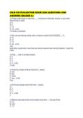 CSLB C20 EVALUATION EXAM 2026 QUESTIONS AND ANSWERS GRADED 