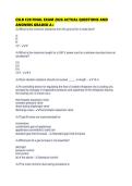 CSLB C20 FINAL EXAM 2026 ACTUAL QUESTIONS AND ANSWERS GRADED