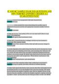 IC&RC ADC Exam Prep 2026&colon; Addiction Counselor Certification Practice Test &ndash; 100&percnt; Verified Q&As &vert; Graded A&plus; &vert; Guaranteed Pass&excl;&excl;