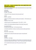 CWB LEVEL 2 MAIN EXAMINATION 2026 QUESTIONS AND ANSWERS GRADED