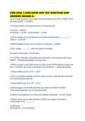 CWB LEVEL 2 CORE EXAM 2026 TEST QUESTIONS AND ANSWERS GRADED