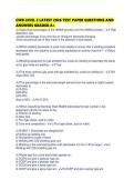 CWB LEVEL 2 LATEST 2026 TEST PAPER QUESTIONS AND ANSWERS GRADED