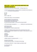 CWB LEVEL 2 LATEST 2026 EXAM QUESTIONS AND ANSWERS GRADED 