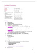 Verpleegkundige methodiek en vaardigheden - hfstk 9 parameters 