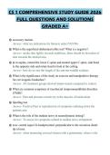 CS 1 COMPREHENSIVE STUDY GUIDE 2026 FULL QUESTIONS AND SOLUTIONS GRADED A&plus;