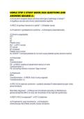 USMLE STEP 2 STUDY GUIDE 2026 QUESTIONS AND ANSWERS GRADED