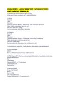 USMLE STEP 2 LATEST 2026 TEST PAPER QUESTIONS AND ANSWERS GRADED