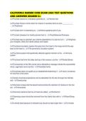 CALIFORNIA BARBER CORE EXAM 2026 TEST QUESTIONS AND ANSWERS GRADED