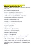 CALIFORNIA BARBER LATEST 2026 TEST PAPER QUESTIONS AND ANSWERS GRADED