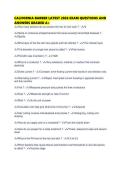 CALIFORNIA BARBER LATEST 2026 EXAM QUESTIONS AND ANSWERS GRADED