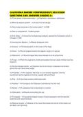 CALIFORNIA BARBER COMPREHENSIVE 2026 EXAM QUESTIONS AND ANSWERS GRADED 