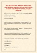 DQA SMQT TEST FINAL EXAM 2026 ACTUAL EXAM  COMPLETE EXAM QUESTIONS WITH DETAILED VERIFIED  ANSWERS &lpar;100&percnt; CORRECT ANSWERS&rpar; &sol;ALREADY  GRADED A&plus;