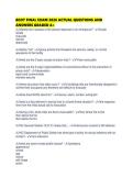 BCOT FINAL EXAM 2026 ACTUAL QUESTIONS AND ANSWERS GRADED