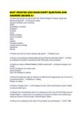 BCOT UPDATED 2026 EXAM SCRIPT QUESTIONS AND ANSWERS GRADED