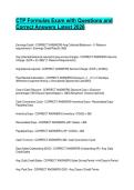 CERTIFIED TREASURY PROFESSIONAL &lpar;CTP&rpar; EXAM BUNDLE WITH QUESTIONS AND COMPLETE SOLUTIONS LATEST UPDATED 2026-2027 GRADED A&plus;