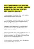CSBI HFMA EXAM PRACTICE QUESTIONS AND ANSWERS 2023 COMPLETE SOLUTION EXAMINATION TEST 2026 QUESTIONS WITH SOLUTIONS GRADED A&plus;