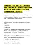 CSBI HFMA EXAM PRACTICE QUESTIONS AND ANSWERS 2023 COMPLETE SOLUTION TEST BANK 2026 UPDATED QUESTIONS WITH ANSWERS GRADED A&plus;