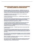 MEDI-CALPEER SUPPORT SPECIALIST - PRACTICE EXAM QUESTIONS AND CORRECT ANSWERS 100&percnt; VERIFIED 2026-2027&excl;&excl;