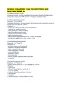 NCMHCE EVALUATION EXAM 2026 QUESTIONS AND SOLUTIONS RATED