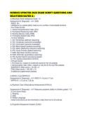 NCMHCE UPDATED 2026 EXAM SCRIPT QUESTIONS AND SOLUTIONS RATED 