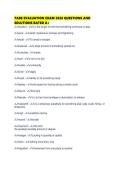 TABE EVALUATION EXAM 2026 QUESTIONS AND SOLUTIONS RATED
