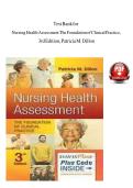 Test Bank for  nursing health assessment Dillon&rsquo;s 3rd Edition all 27 chapters with answer keys