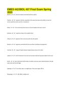 EMES 442&sol;BIOL 457 Final Exam Spring  2025 