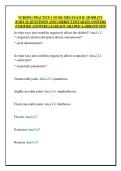 NURSING PRACTICE I &lpar;NURS 3280&rpar; EXAM II&colon; MOBILITY  &lpar;PART II&rpar; QUESTIONS AND CORRECT DETAILED ANSWERS  &lpar;VERIFIED ANSWERS&rpar; &vert;ALREADY GRADED A&plus;&vert;&vert;BRAND NEW