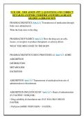NUR 3280 - MED ADMIN &lpar;PPT 2&rpar; QUESTIONS AND CORRECT  DETAILED ANSWERS &lpar;VERIFIED ANSWERS&rpar; &vert;ALREADY  GRADED A&plus;&vert;&vert;BRAND NEW