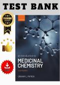 Test Bank for An Introduction to Medicinal Chemistry 7th Edition &lpar;Graham L&period; Patrick&rpar; &vert; All chapters &lpar;1-28&rpar;  &plus;  Case Studies &lpar; 1-11&rpar; &vert; A&plus; 