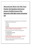 Massachusetts Master Gas Fitter Exam  Practice Test Questions And Correct  Answers &lpar;Verified Answers&rpar; Plus  Rationales 2026 Q&A Instant Download  Pdf