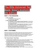 2026&sol;2027 Elite Clinical Anatomy Test Bank for Gray's Anatomy for Students 5th Edition &vert; USMLE & Board Prep