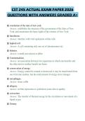 CST 245 ACTUAL EXAM PAPER 2026 QUESTIONS WITH ANSWERS GRADED A&plus;
