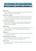 CST 245 FINAL TEST 2026 QUESTIONS WITH CORRECT ANSWERS GRADED A&plus;