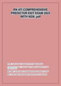 RN ATI COMPREHENSIVE  PREDICTOR EXIT EXAM 2023  WITH NGN &period;pdf