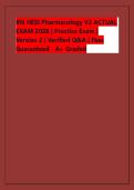 RN HESI Pharmacology V2 ACTUAL  EXAM 2026 &vert; Practice Exam &vert;  Version 2 &vert; Verified Q&A &vert; Pass  Guaranteed - A&plus; Graded