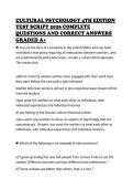CULTURAL&lowbar;PSYCHOLOGY&lowbar;4TH&lowbar;EDITION&lowbar;TEST&lowbar;SCRIPT&lowbar;2026&lowbar;COMPLETE&lowbar;QUESTIONS