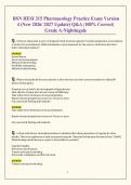 BSN HESI 315 Pharmacology Practice Exam Version 4 &lpar;New 2026&sol; 2027 Update&rpar; Q&A &vert;100&percnt; Correct&vert; Grade A-Nightingale