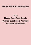 Illinois MPJE Exam Practice Questions & Answers &vert; Pharmacy Law PDF