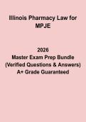 Illinois Pharmacy Law for MPJE &vert; Study Guide & Exam Prep PDF