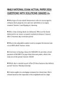 NMLS NATIONAL EXAM ACTUAL PAPER 2026 QUESTIONS WITH SOLUTIONS GRADED A&plus;