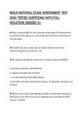 NMLS NATIONAL EXAM ASSESSMENT TEST 2026 TESTED QUESTIONS WITH FULL SOLUTION GRADED A&plus;