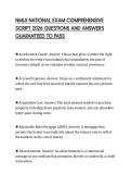 NMLS NATIONAL EXAM COMPREHENSIVE SCRIPT 2026 QUESTIONS AND ANSWERS GUARANTEED TO PASS