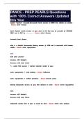 PANCE - PREP PEARLS Questions with 100&percnt; Correct Answers Updated  this Year