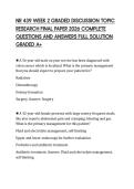 NR 439 WEEK 2 GRADED DISCUSSION TOPIC RESEARCH FINAL PAPER 2026 COMPLETE QUESTIONS AND ANSWERS FULL SOLUTION GRADED A&plus;