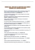 VDBHDS QUIZ - PEER QUIZ VA QUESTIONS AND CORRECT ANSWERS 100&percnt; VERIFIED 2026-2027&excl;&excl;
