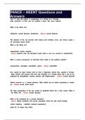 PANCE &ndash; HEENT Questions and Answers 