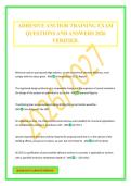 ADHESIVE ANCHOR TRAINING EXAM QUESTIONS AND ANSWERS 2026 VERIFIED&period;