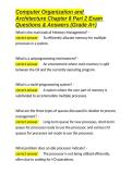 Computer Organization and Architecture Chapter 8 Part 2 Exam Questions & Answers &lpar;Grade A&plus;&rpar;&period;docx